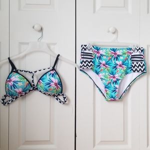 Two Piece High Waisted Bikini